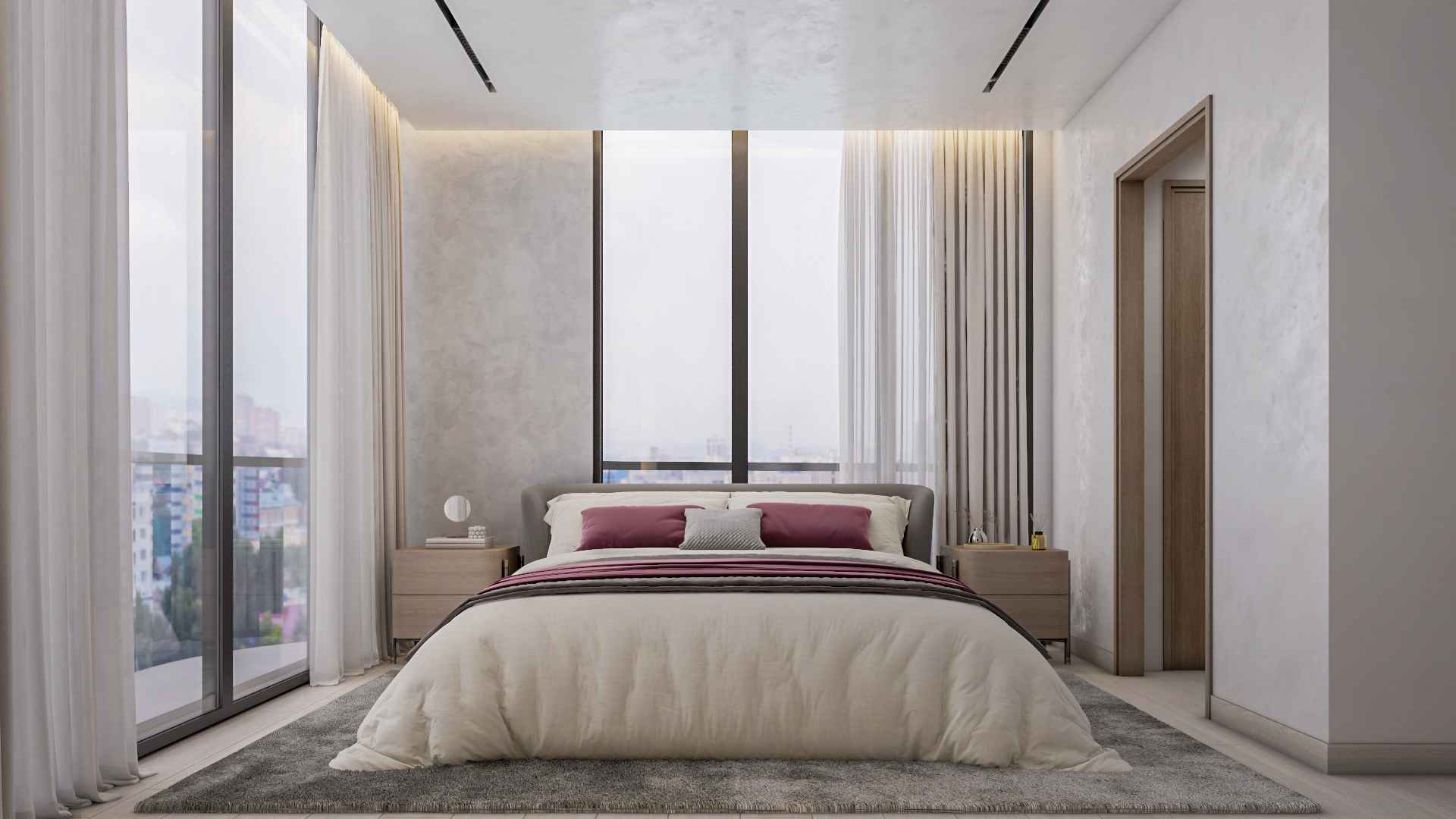 Aquino furnished residence interior architectural rendering