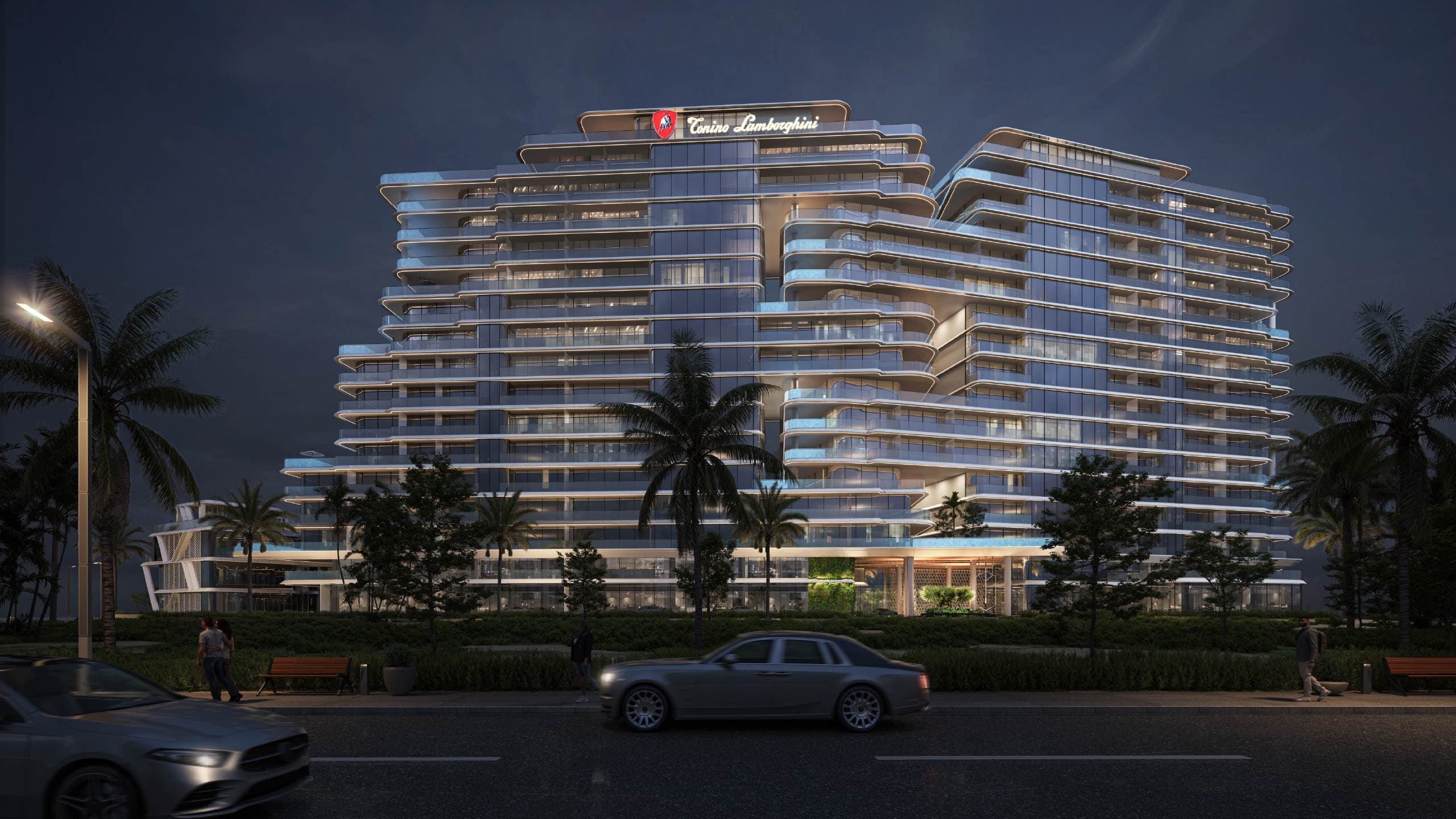 Tonino Lamborghini Residences architectural rendering