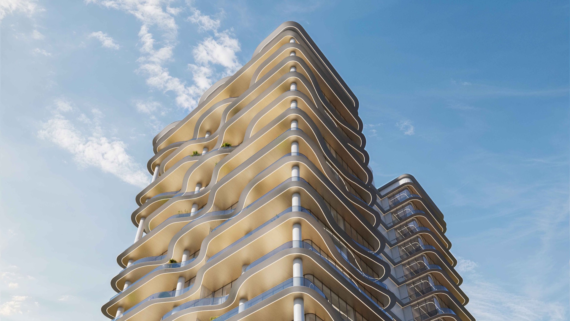 Orvessa tower exterior architectural rendering