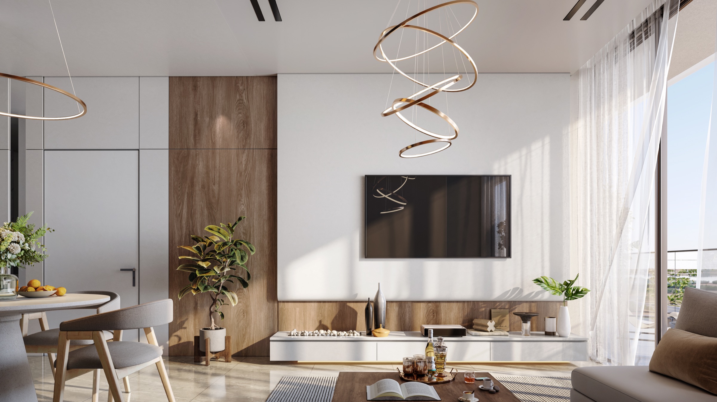 Pelagia resident amenity space architectural rendering