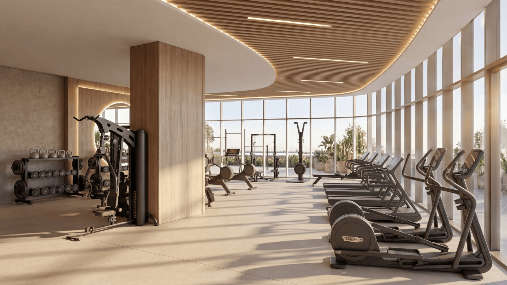 Radisson Blu resident fitness centre architectural rendering