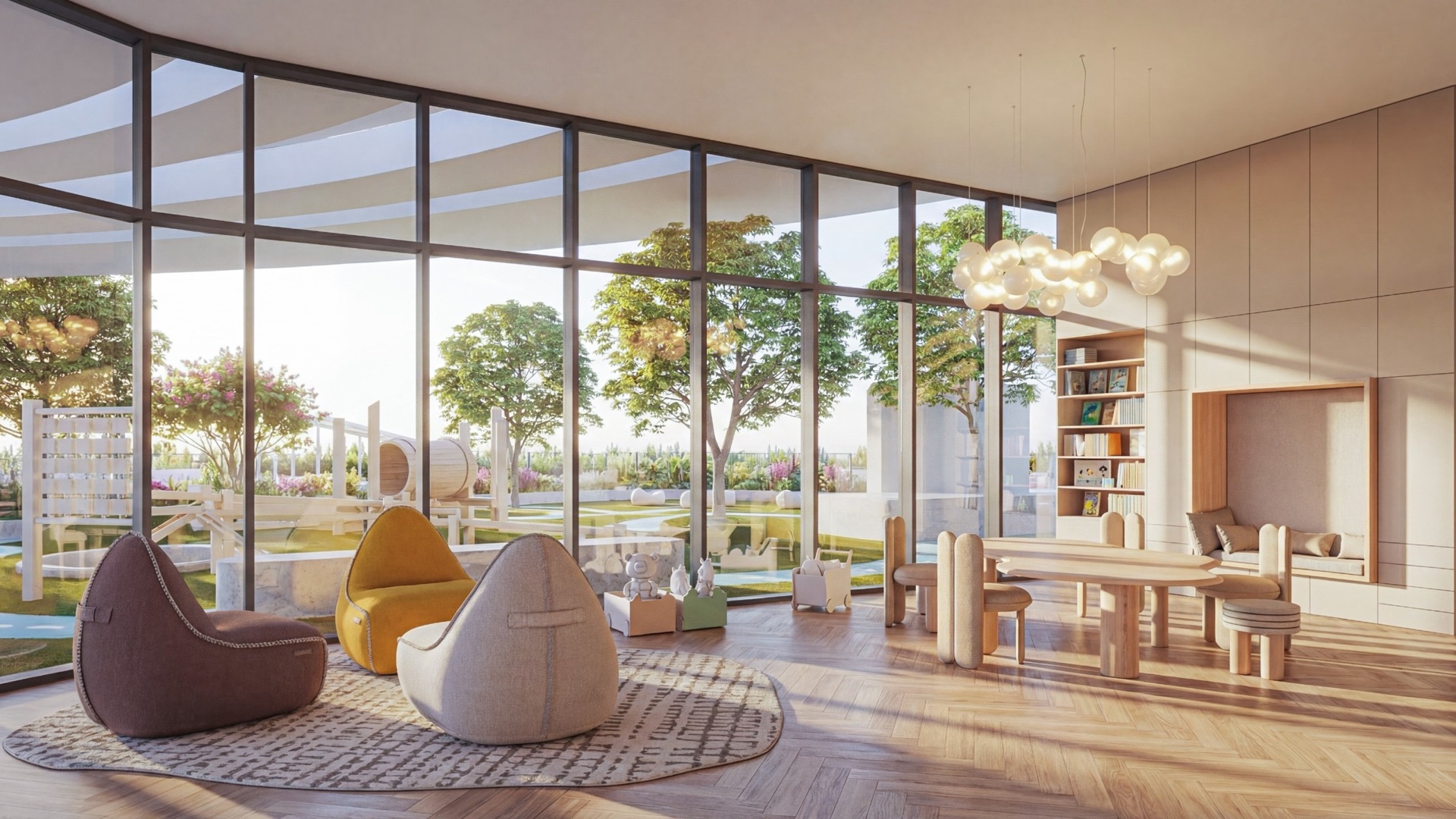 Radisson Blu children’s indoor playroom architectural rendering